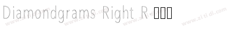 Diamondgrams Right R字体转换